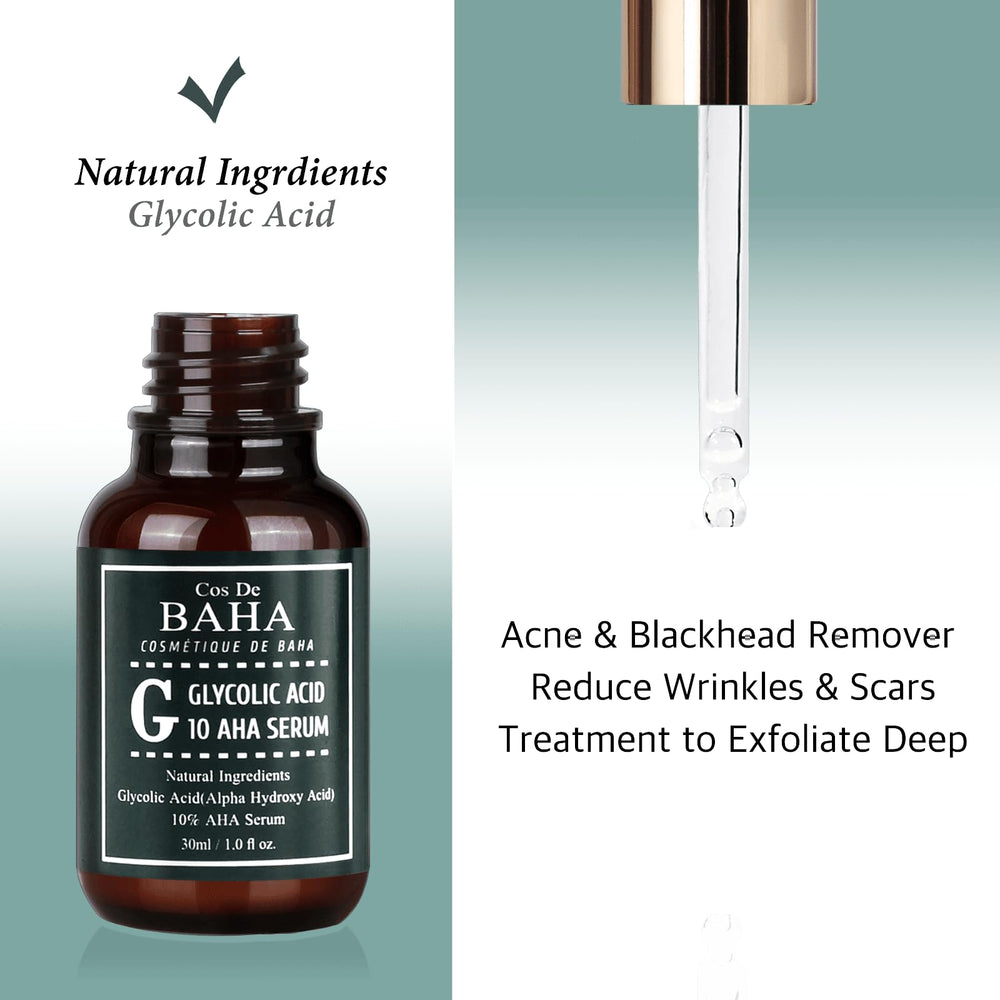 Cos De BAHA serum dropper dispensing evenly for nighttime use.