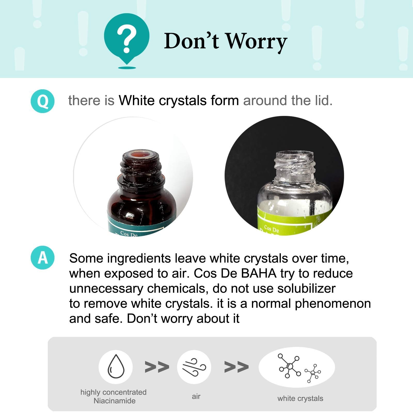 Cos De BAHA Niacinamide Serum zinc PCA balance and pore appearance