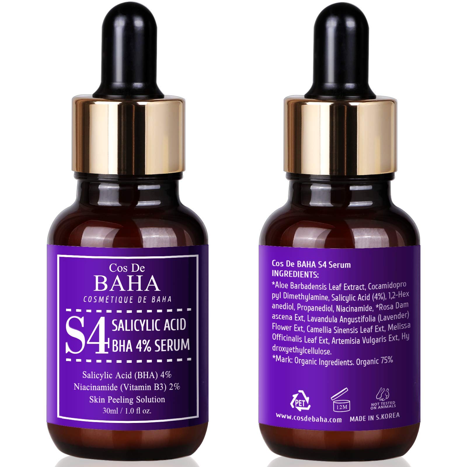 Cos De BAHA packaging on shelf emphasizing professional branding.