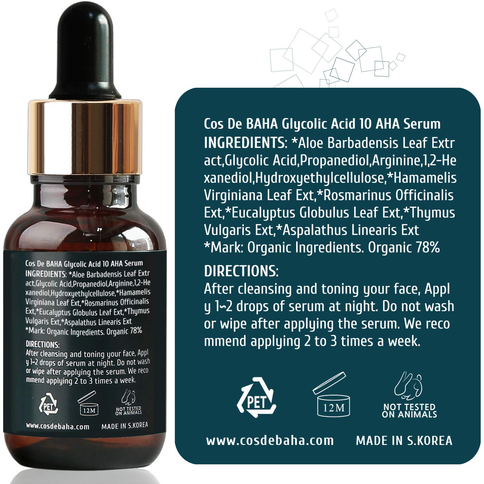 Cos De BAHA serum ready for skincare routine.