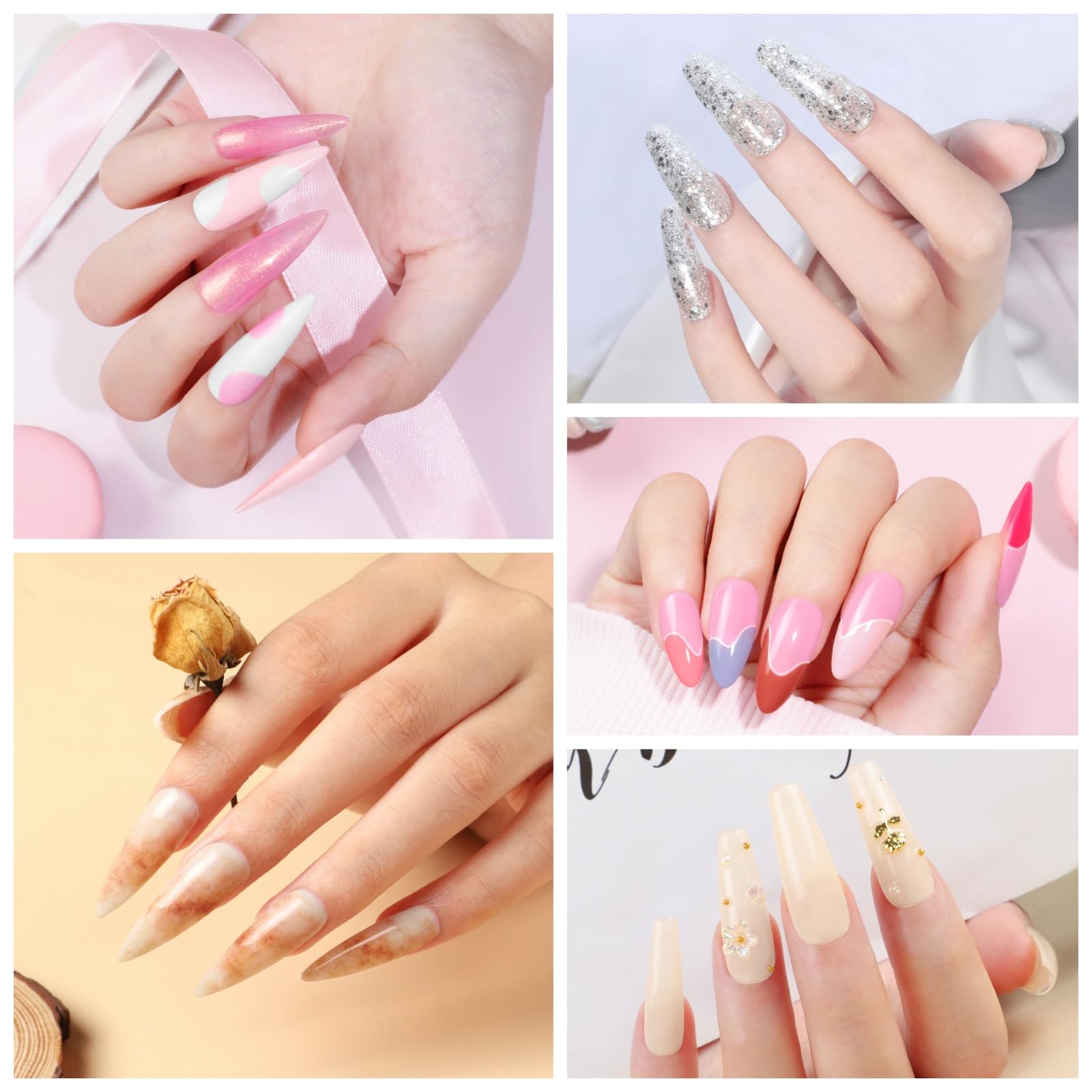 COSCELIA 35-color gel polish swatches showcase versatile shades.