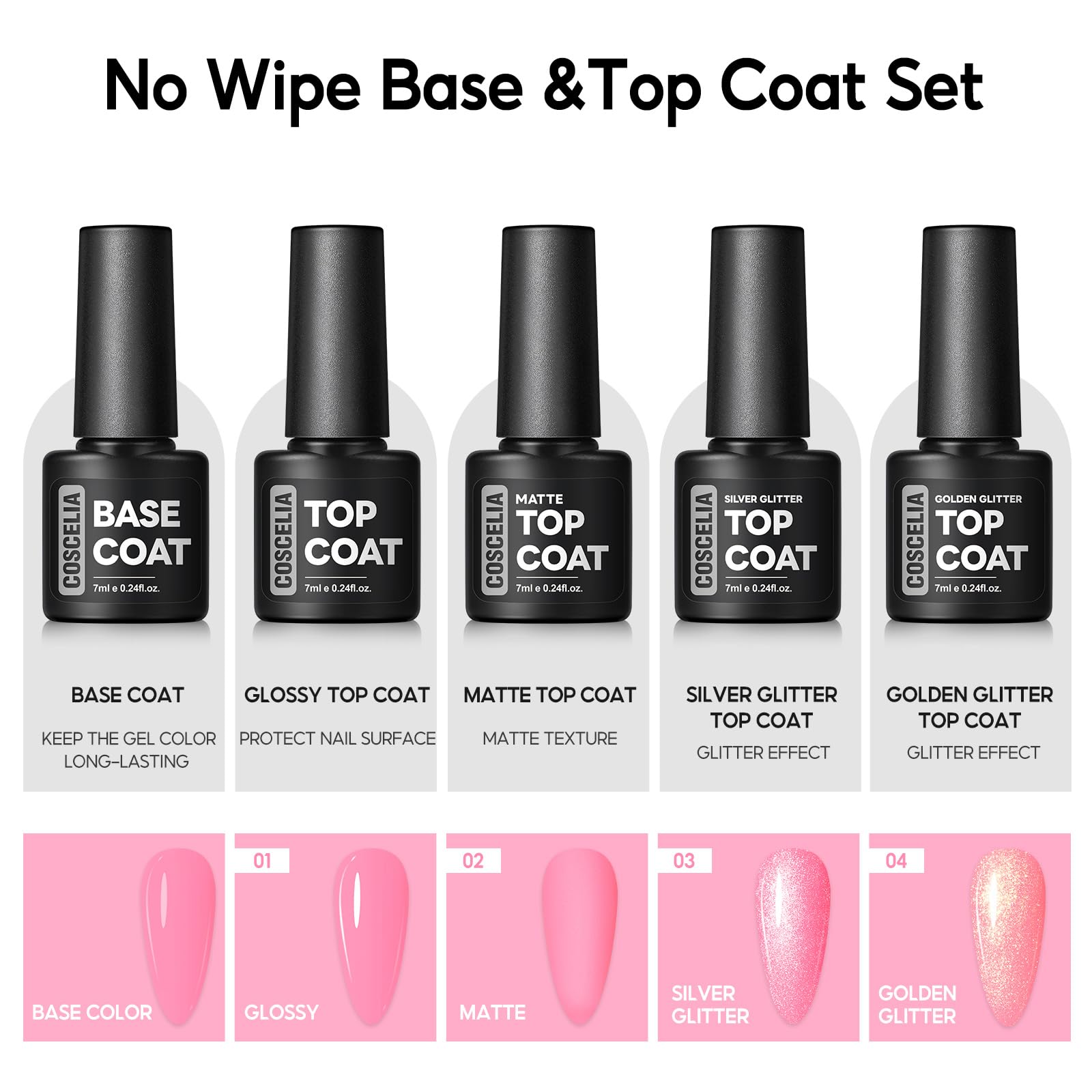 COSCELIA highly pigmented polish applies smoothly for beginners.