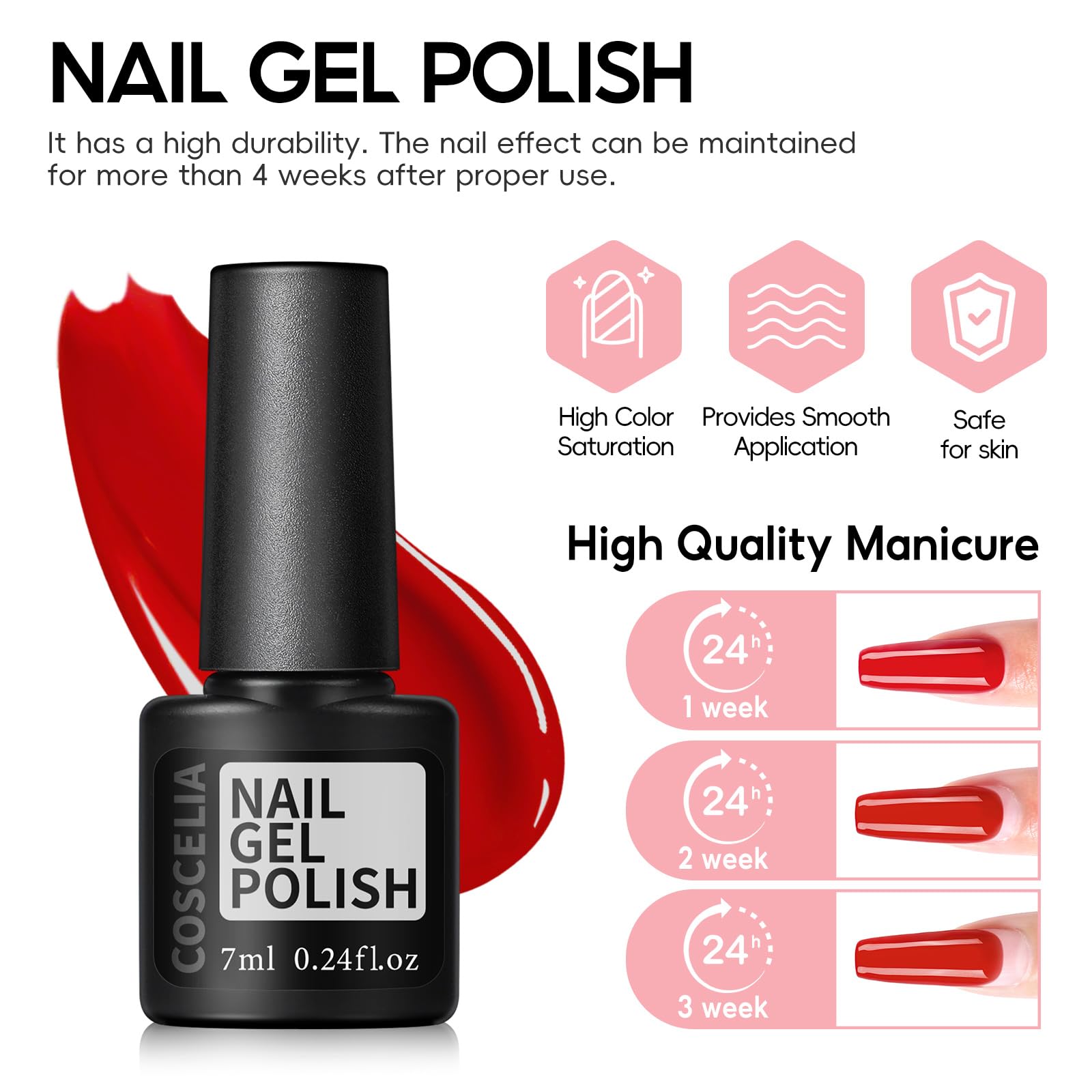 COSCELIA included nail art tools for creative designs.
