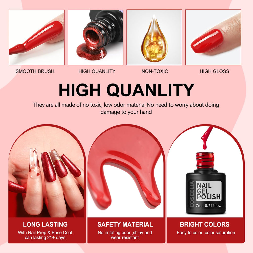 COSCELIA comprehensive nail art tools kit for beginners to pros.