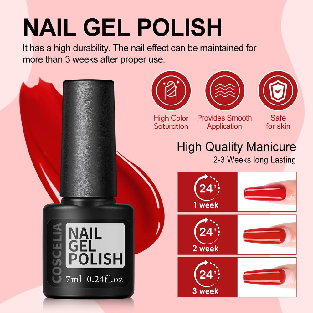 COSCELIA top and base coat set for long-lasting, smooth finishes.