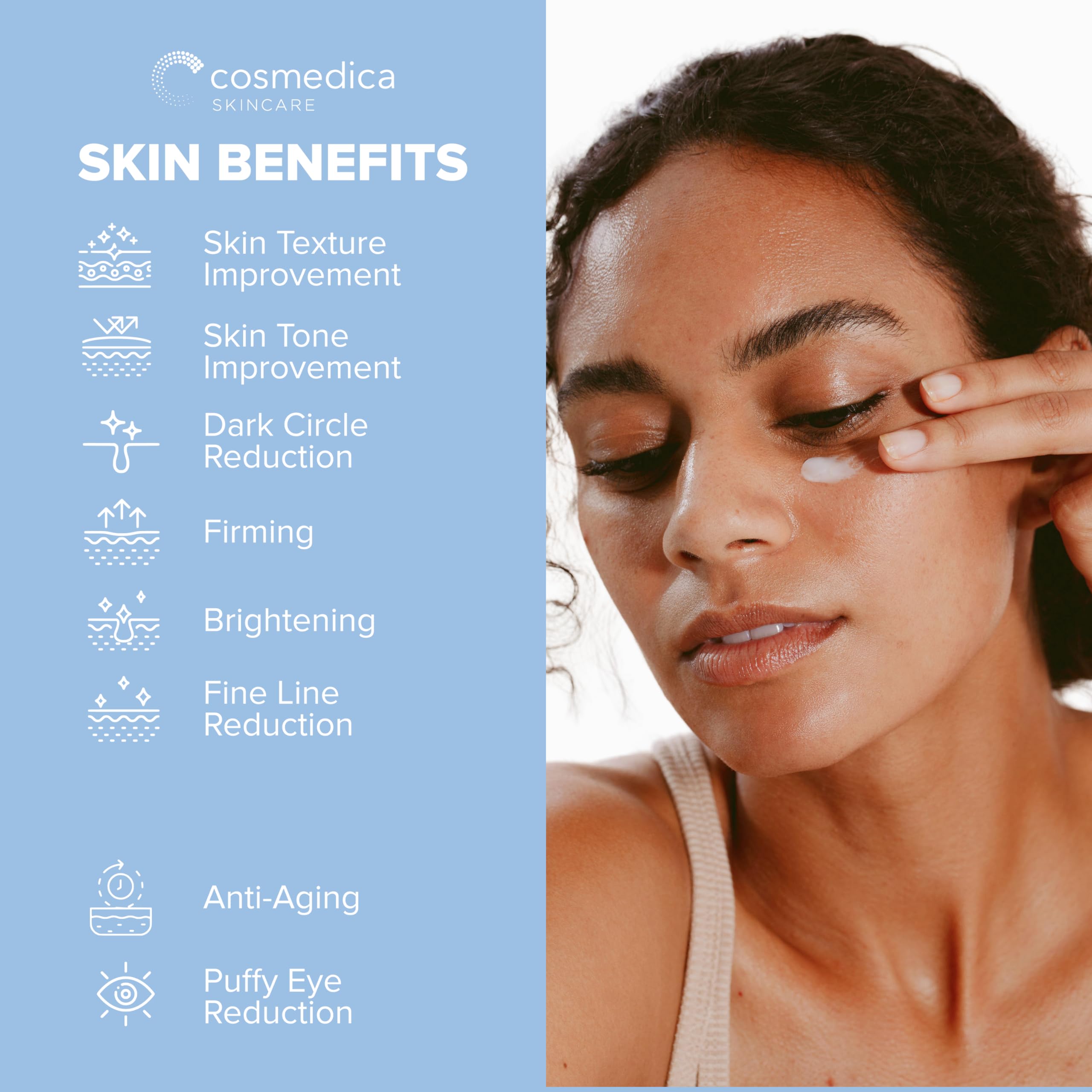 Close-up of texture from Cosmedica Skincare night cream showing rich nourishment.