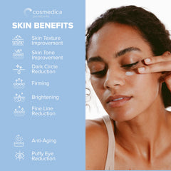 Close-up of texture from Cosmedica Skincare night cream showing rich nourishment.