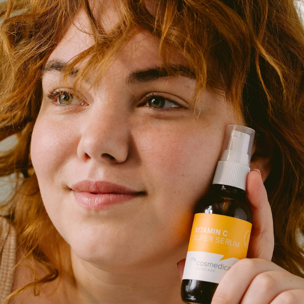 Cosmedica Skincare Vegan Cruelty-Free label emphasizing ethical skincare