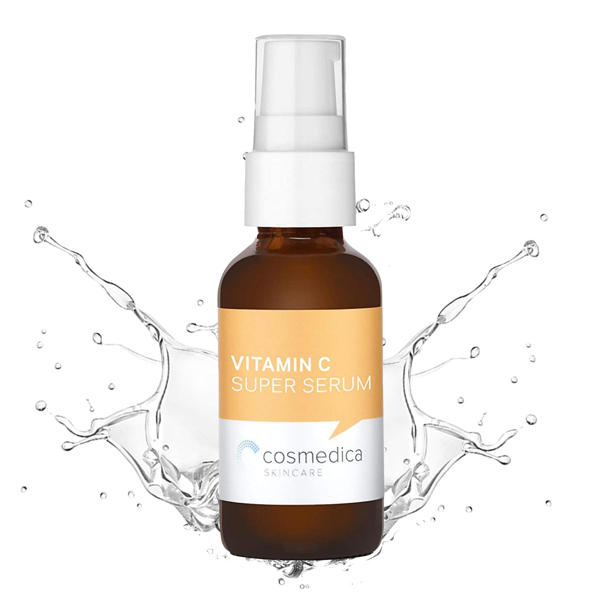 Cosmedica Vitamin C Super Serum bottle for daily brightening and hydration.