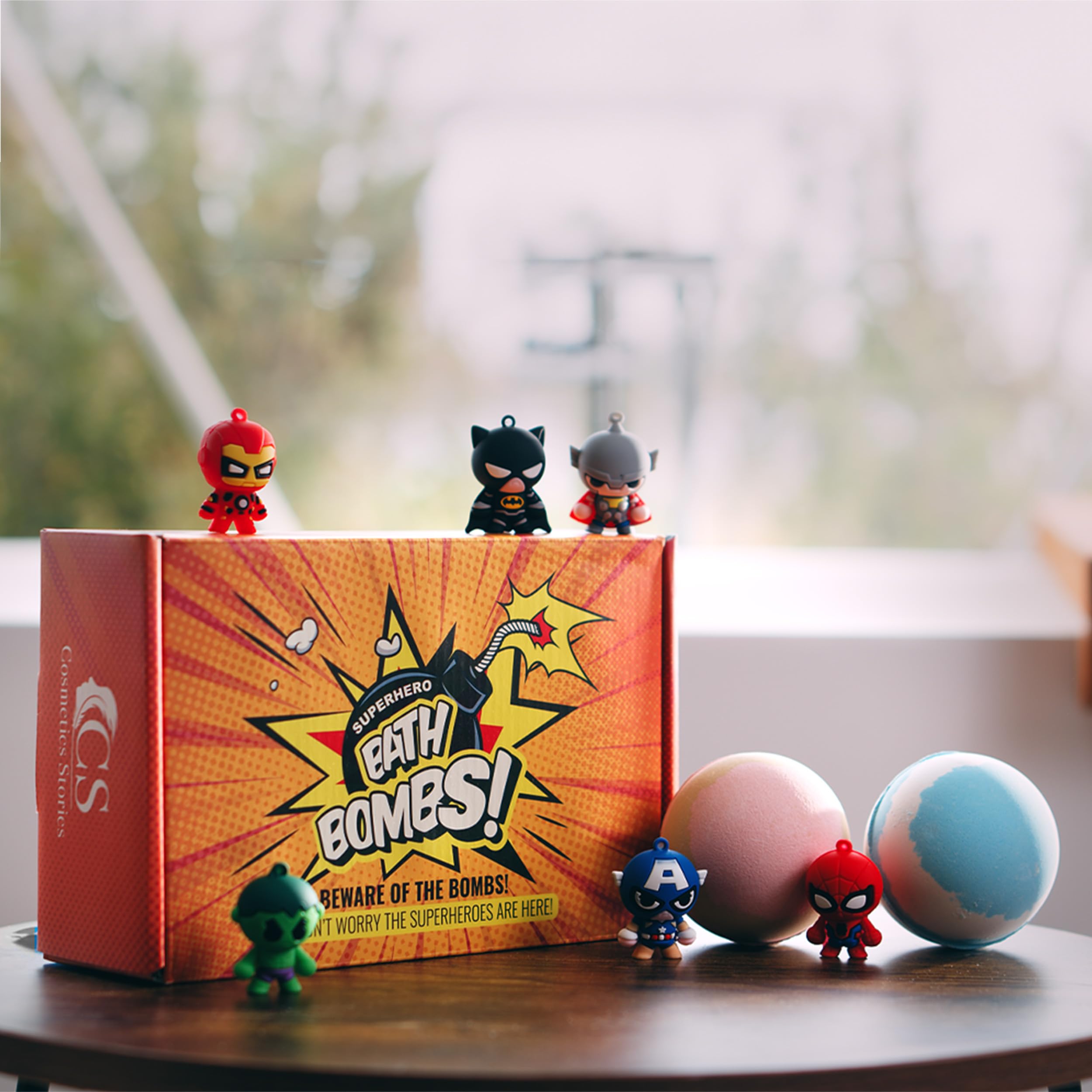 Cosmetics Stories kid-safe bath bomb creates mess-free bath time.