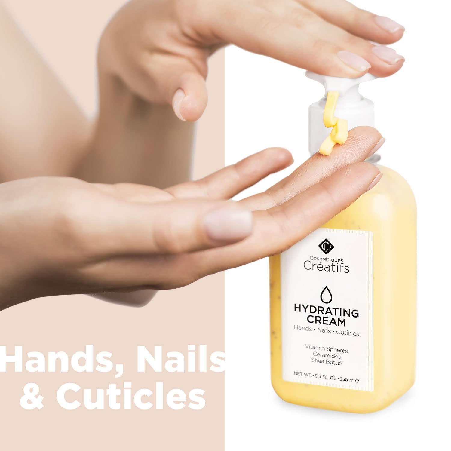Cosmétiques Créatifs with shea butter and ceramides supports moisture and barrier.