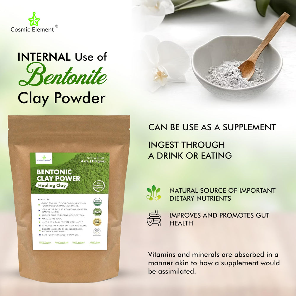 Cosmic Element clay body mask applied for a refreshing skincare routine.