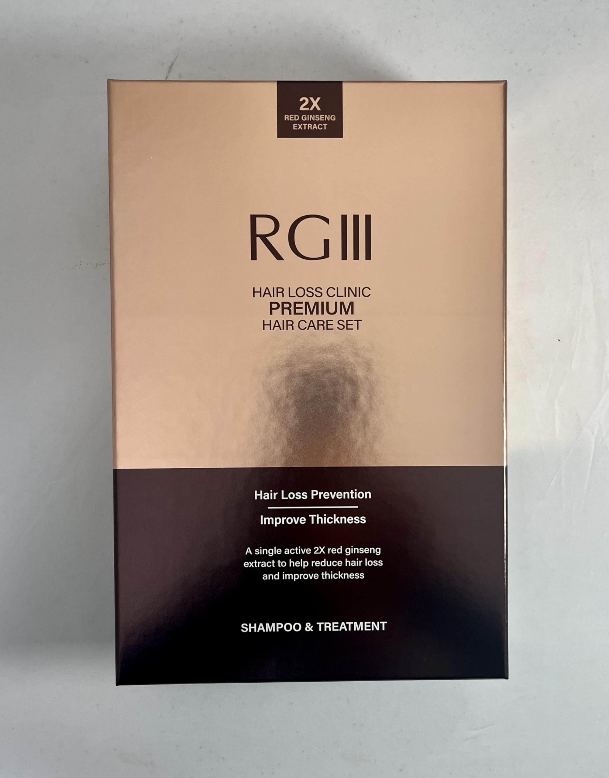 Close-up of COSMOCOS RG3 shampoo foam showing rich lather