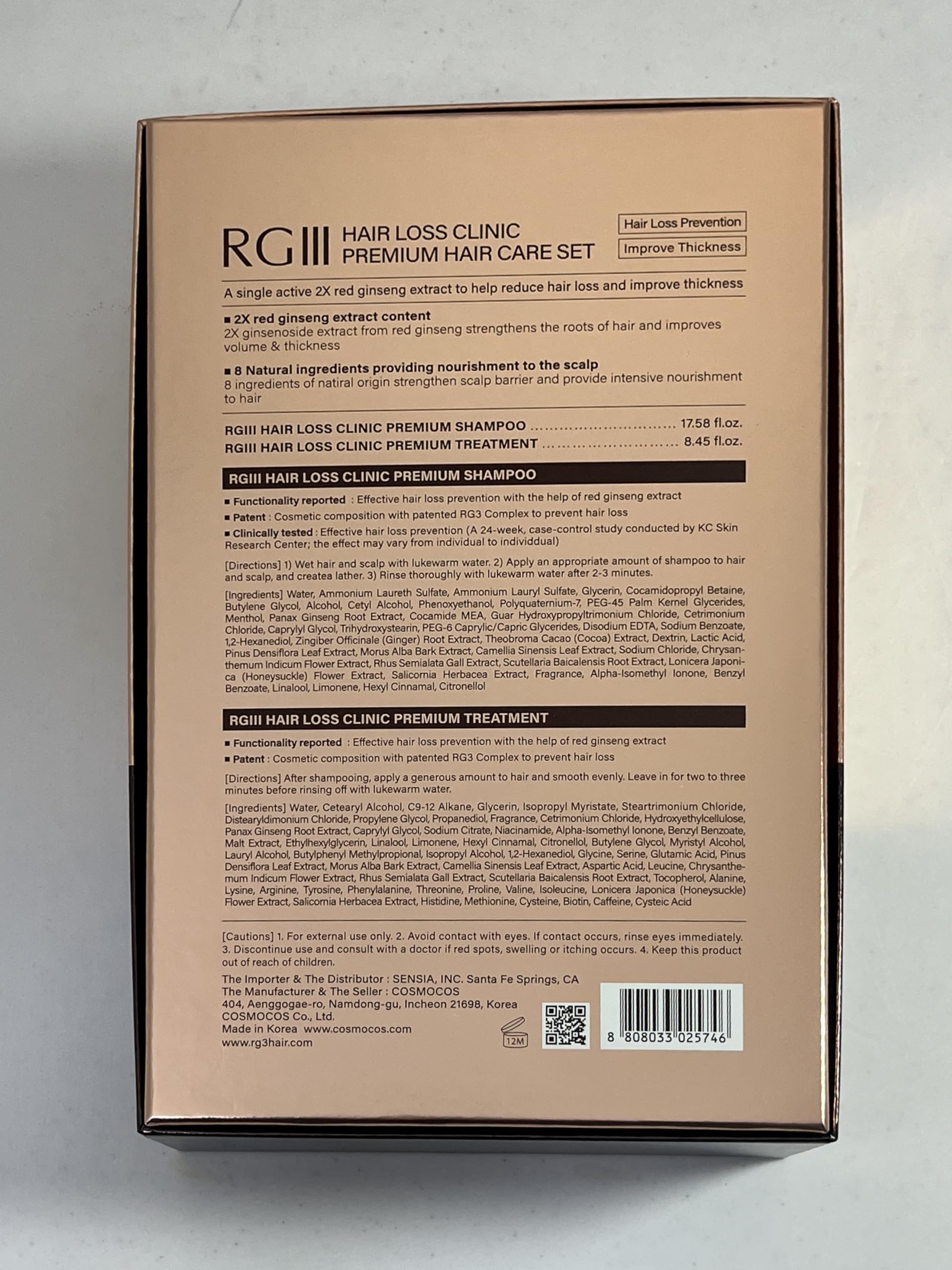 COSMOCOS RG3 treatment application focusing on root care