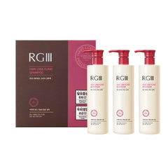 COSMOCOS RGIII Shampoo bottle showing root nourishment potential.