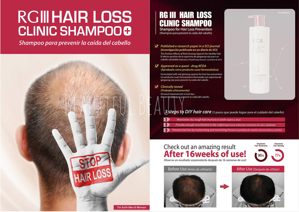 COSMOCOS RGIII Shampoo lather with rich foam for cleansing and volume.