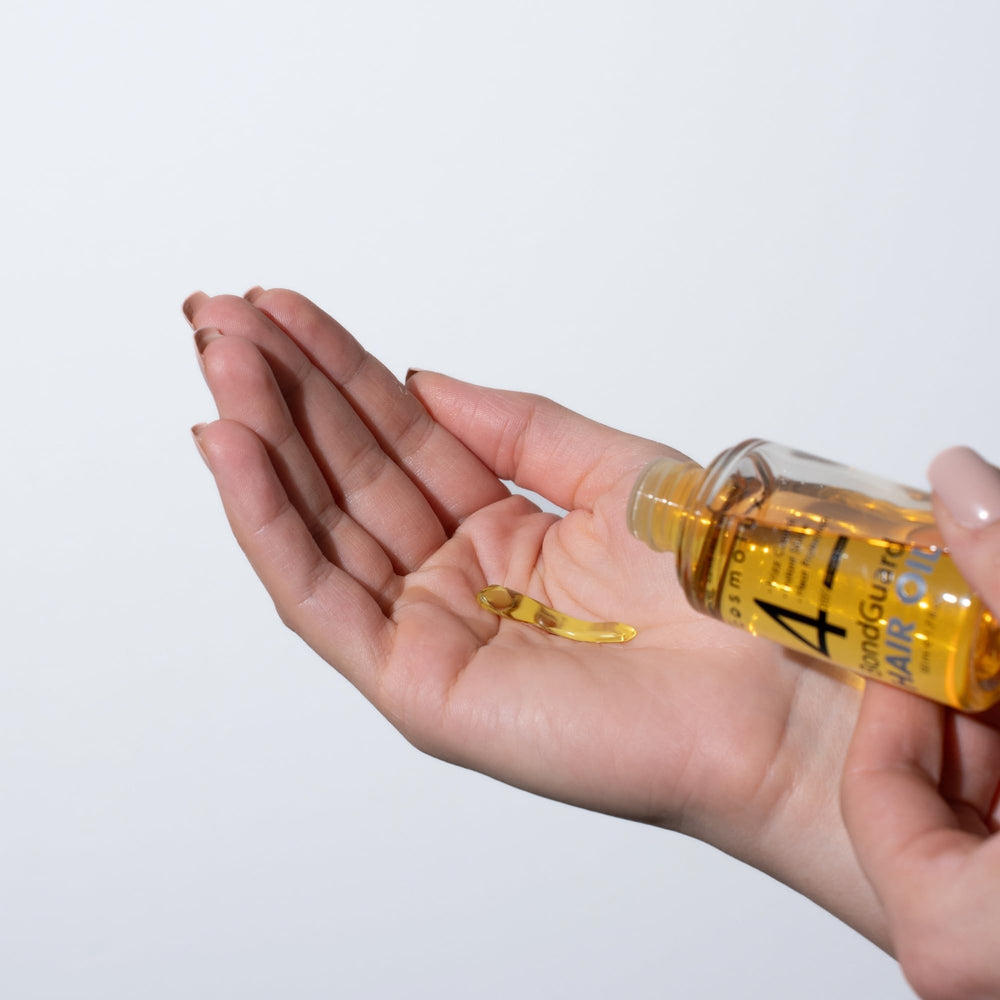 Cosmolux BondGuard bottle with pump top for easy application