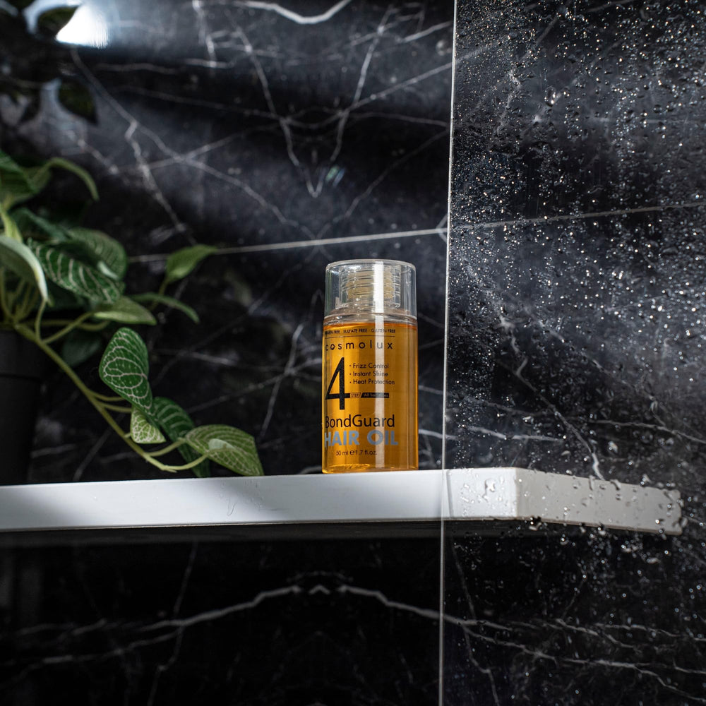 Cosmolux BondGuard shine on hair after application