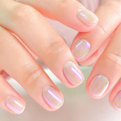 COSMOO Aurora Pearl Pink light reflection highlighting iridescent glow