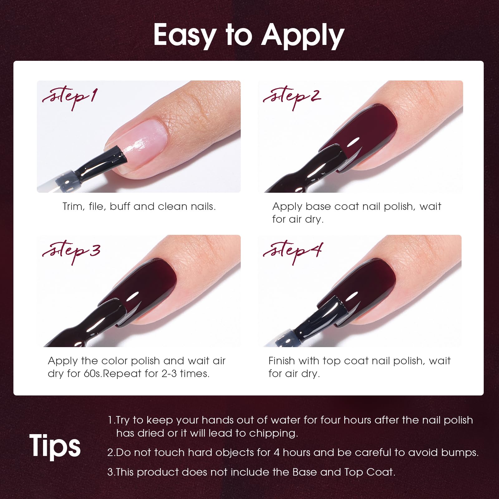 COSMOO Cherry Red makes a thoughtful gift for nail lovers.