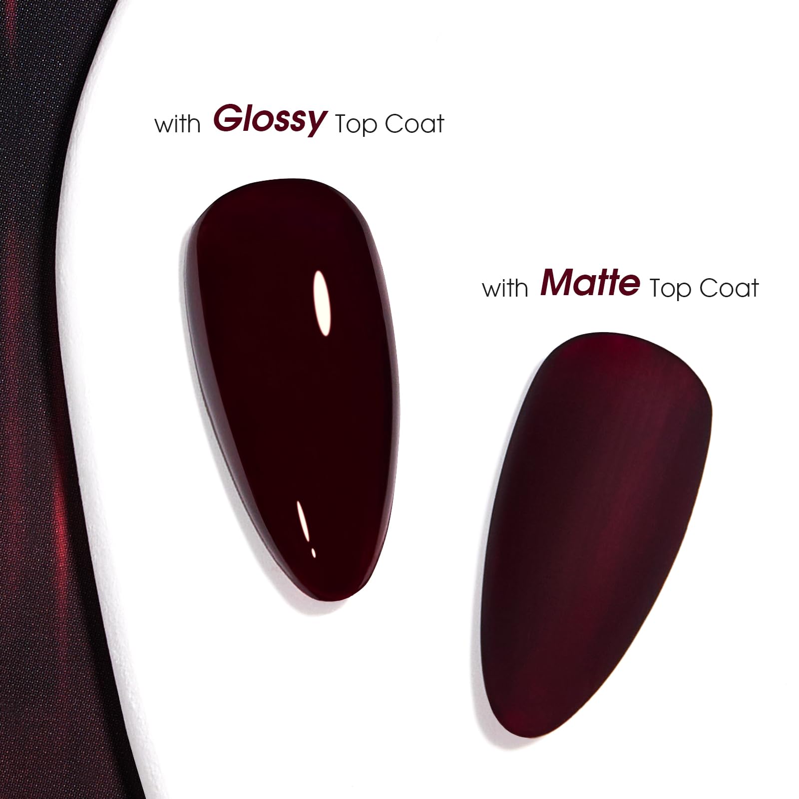 COSMOO swatch reveals rich pigment and matte finish.