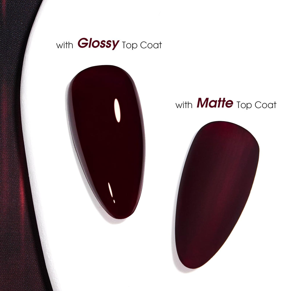 COSMOO swatch reveals rich pigment and matte finish.