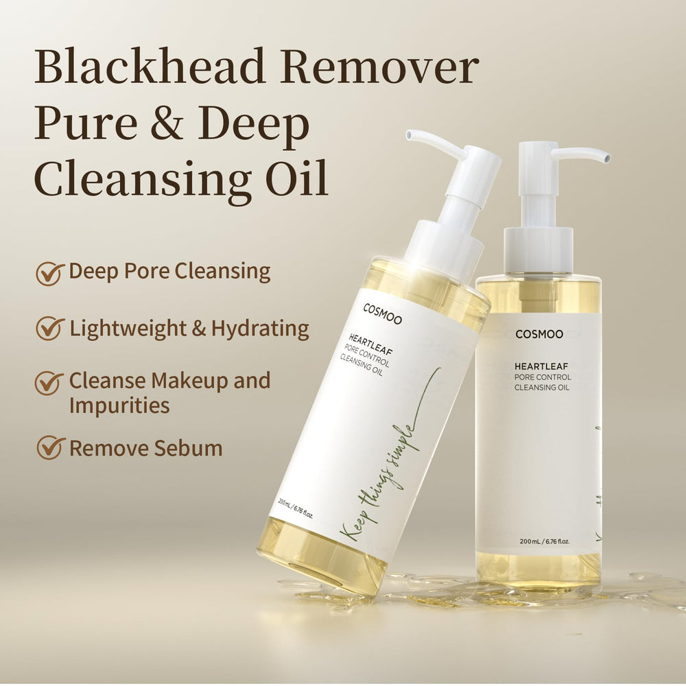 COSMOO Deep Cleansing Oil demonstrates pore-control effect on skin.