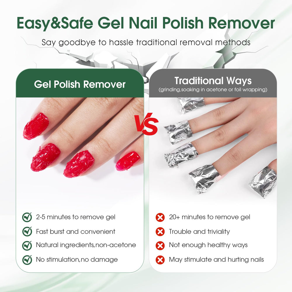 COSMOO Gel Nail Remover 3-5 minute removal step shown with timer
