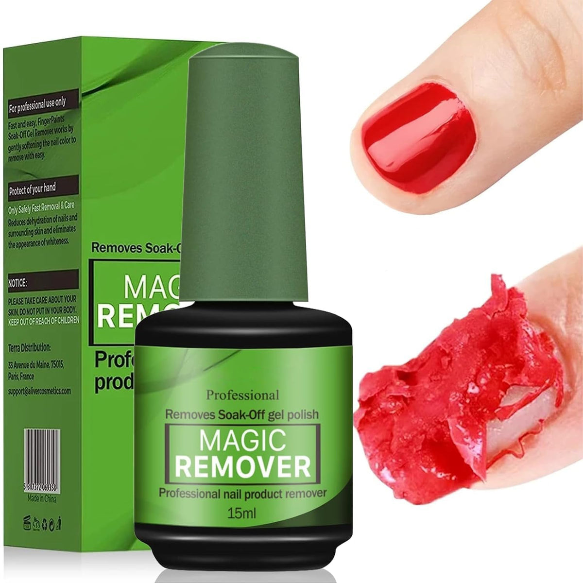 COSMOO Gel Nail Polish Remover bottle front for quick at-home removal