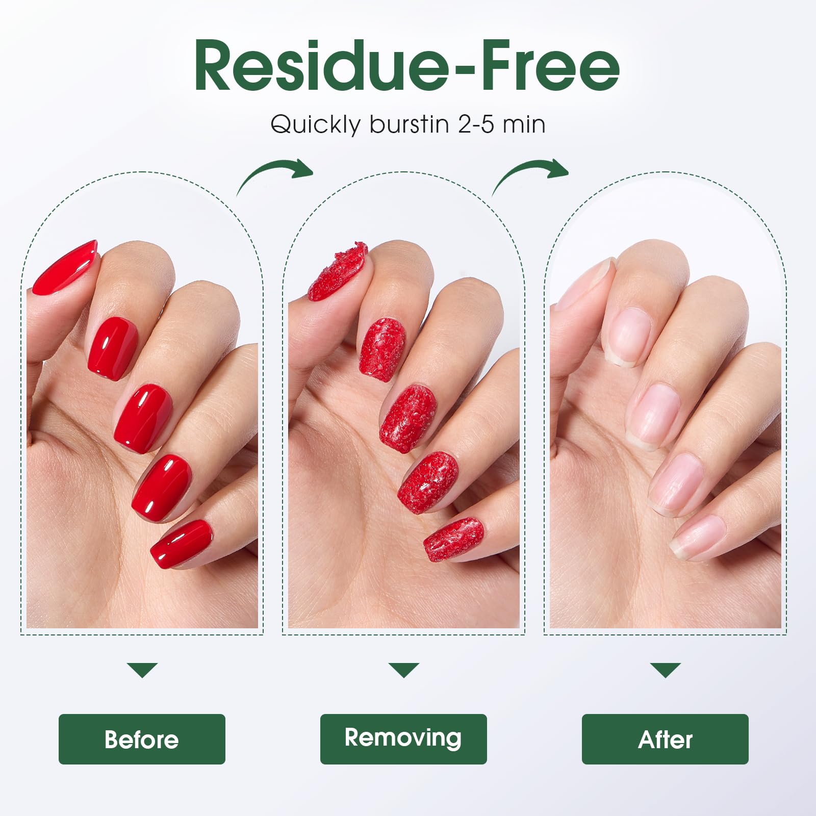 COSMOO Gel Nail Remover liquid tape application near the nail edge