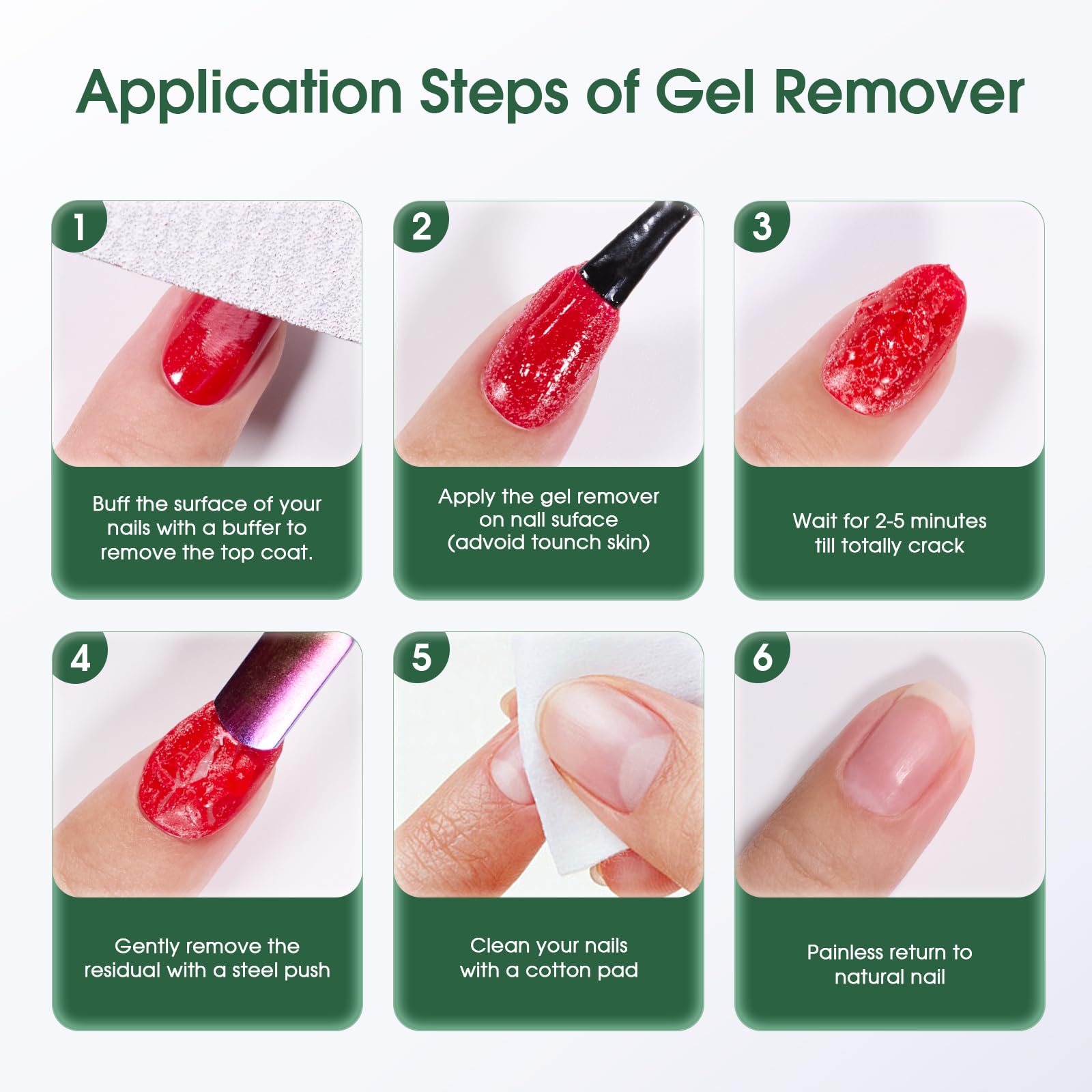 COSMOO Gel Nail Polish Remover packaging close-up
