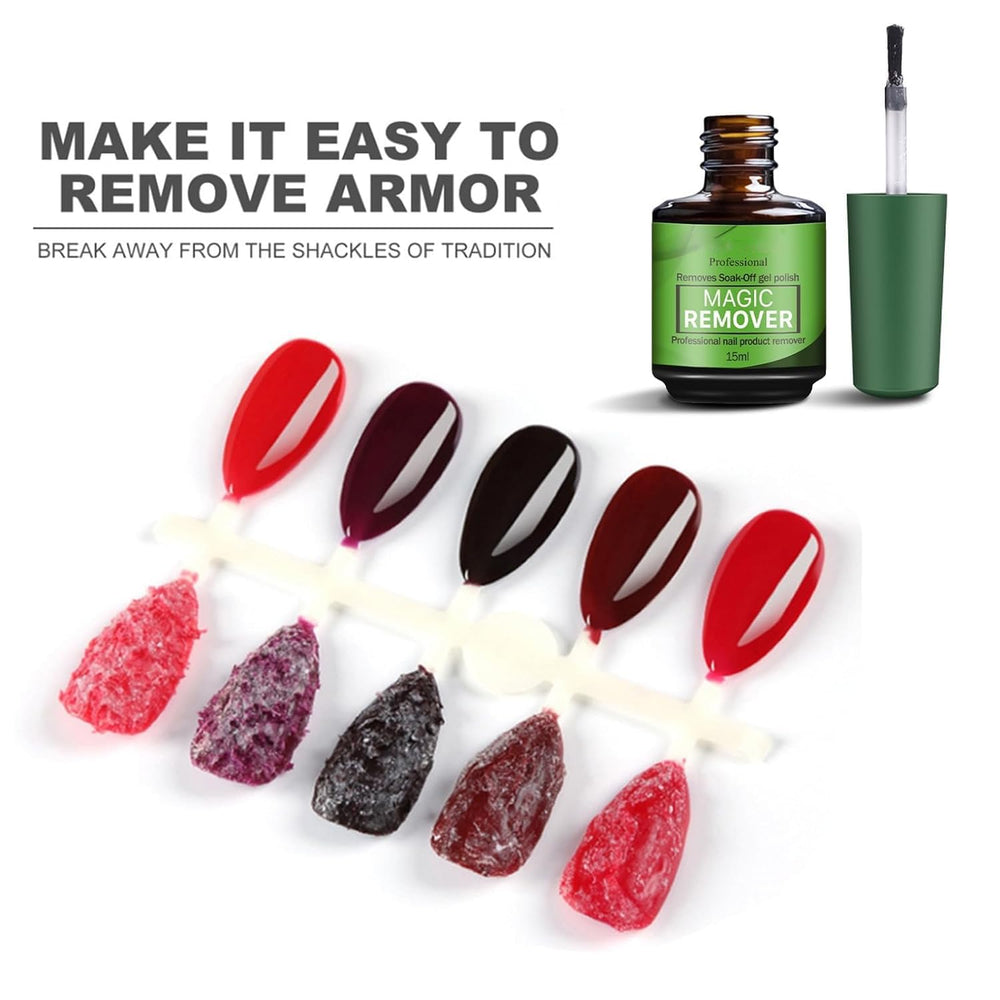 COSMOO Gel Nail Polish Remover residue gently pushed from nails