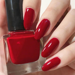 COSMOO red quick-dry nail polish bottle with bold color