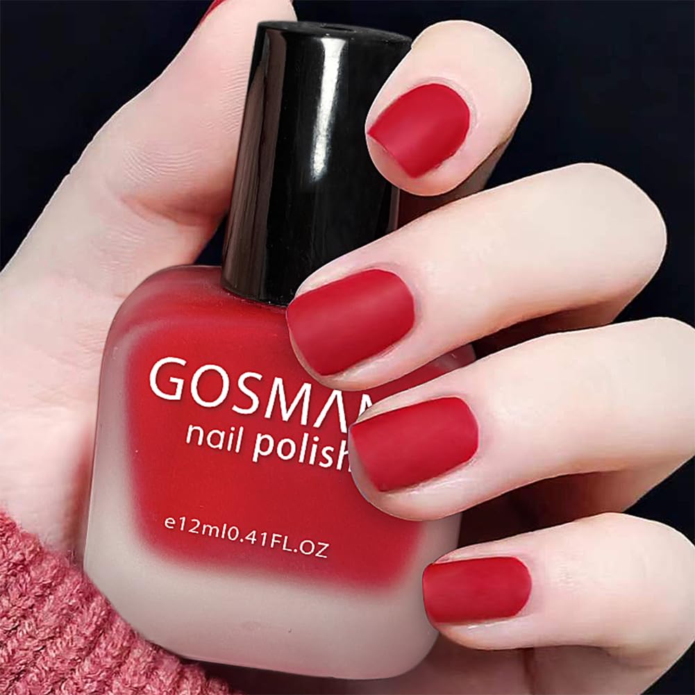 COSMOO water resistant matte nail polish after drying