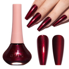 COSMOO wine red nail polish bottle shows rich burgundy shade for a luxe at-home manicure