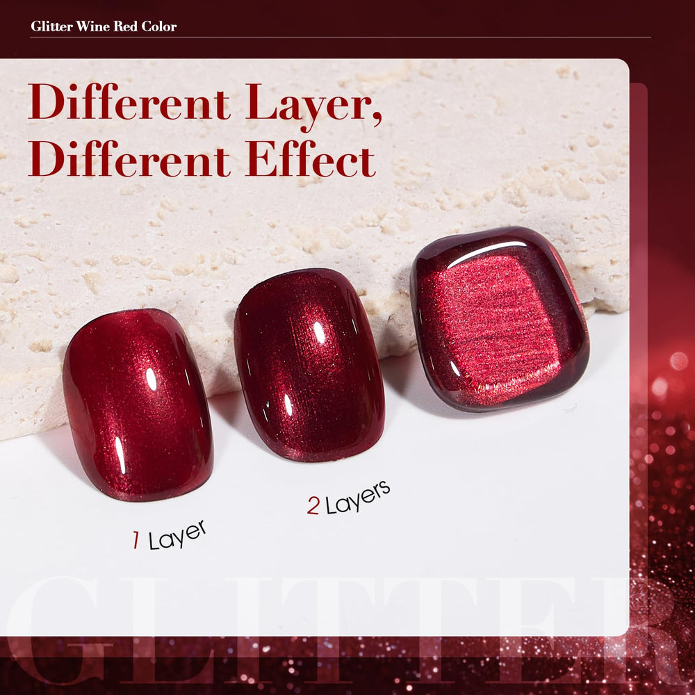 COSMOO wine red nail polish long-wear potential supports 7–10 days with care