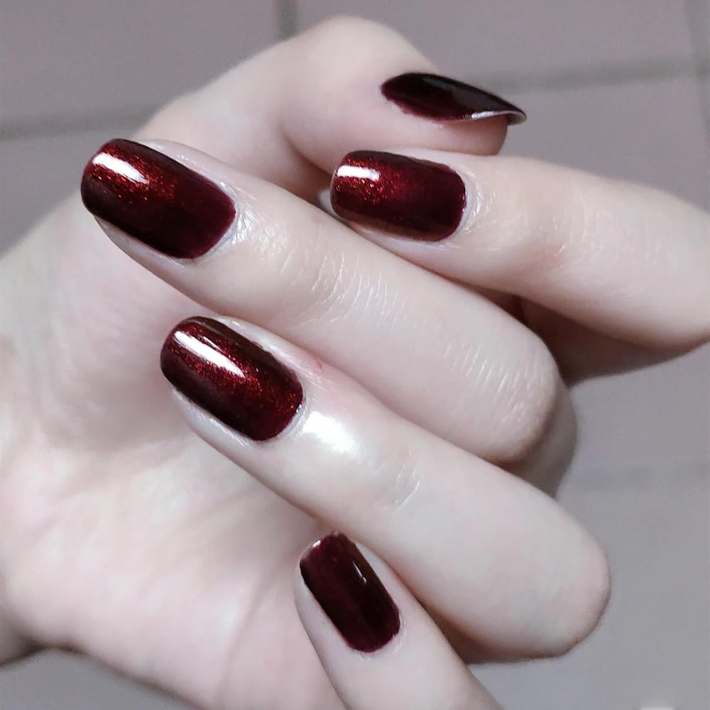 COSMOO wine red nail polish packaging highlights 12ml bottle