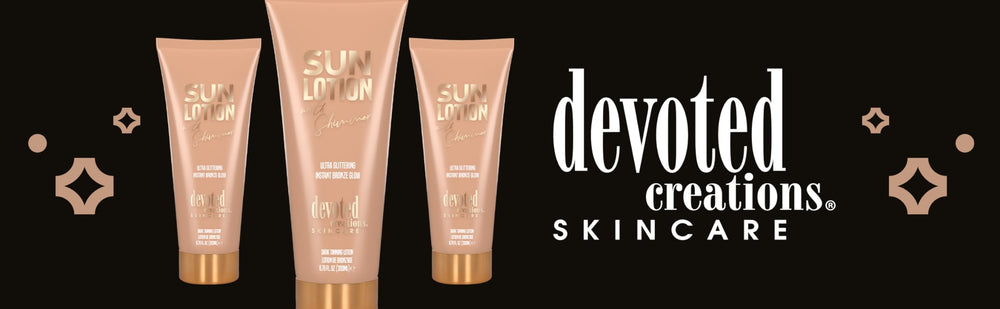 CosmoSun Sun Lotion gem-infused champagne for shimmer.
