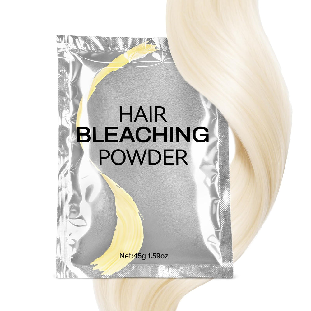 Cosmpro Hair Bleach Powder packaging shown for at-home use and storage benefits