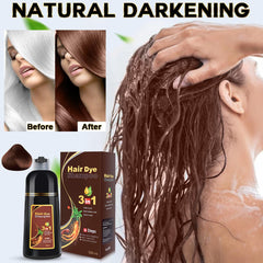 Cosmpro Chestnut Brown application with gloves demonstrates easy 15-20 minute color