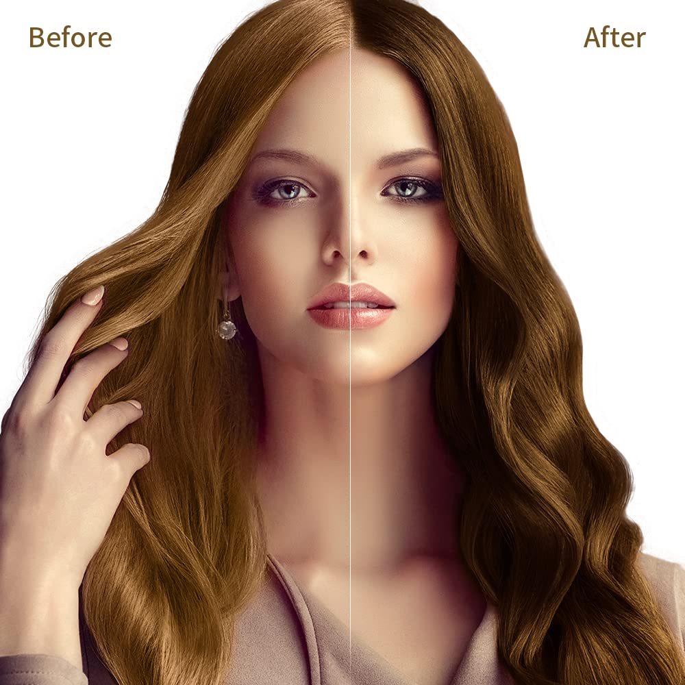 COSMTEK Chestnut Brown results reveal warm natural shade and shine.
