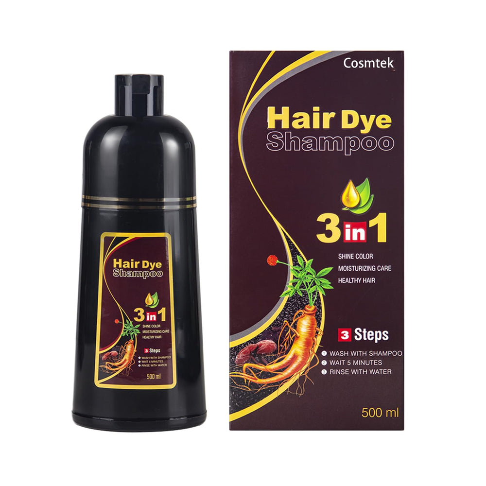 COSMTEK Chestnut Brown hair color shampoo bottle for easy at-home color.
