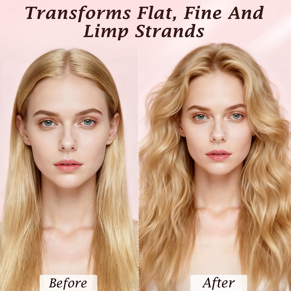 COSMTEK Root Lifter spray on damp hair demonstrates quick volume