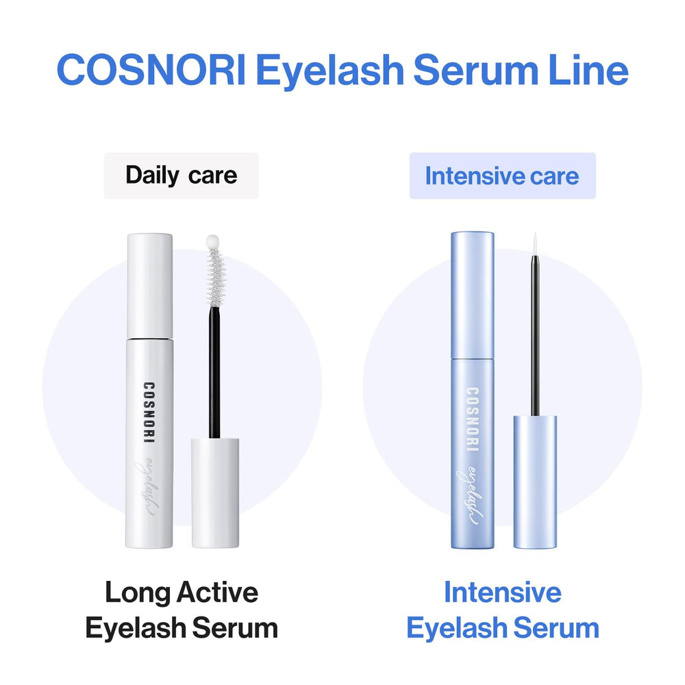 COSNORI brush applicator close-up showing precise lash application