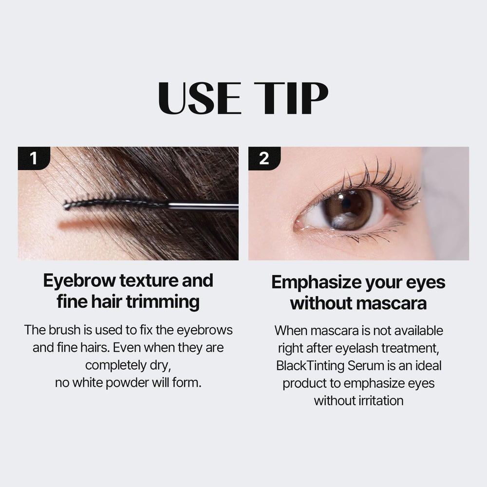 Lash care after perm with COSNORI tinting serum for sustained definition.