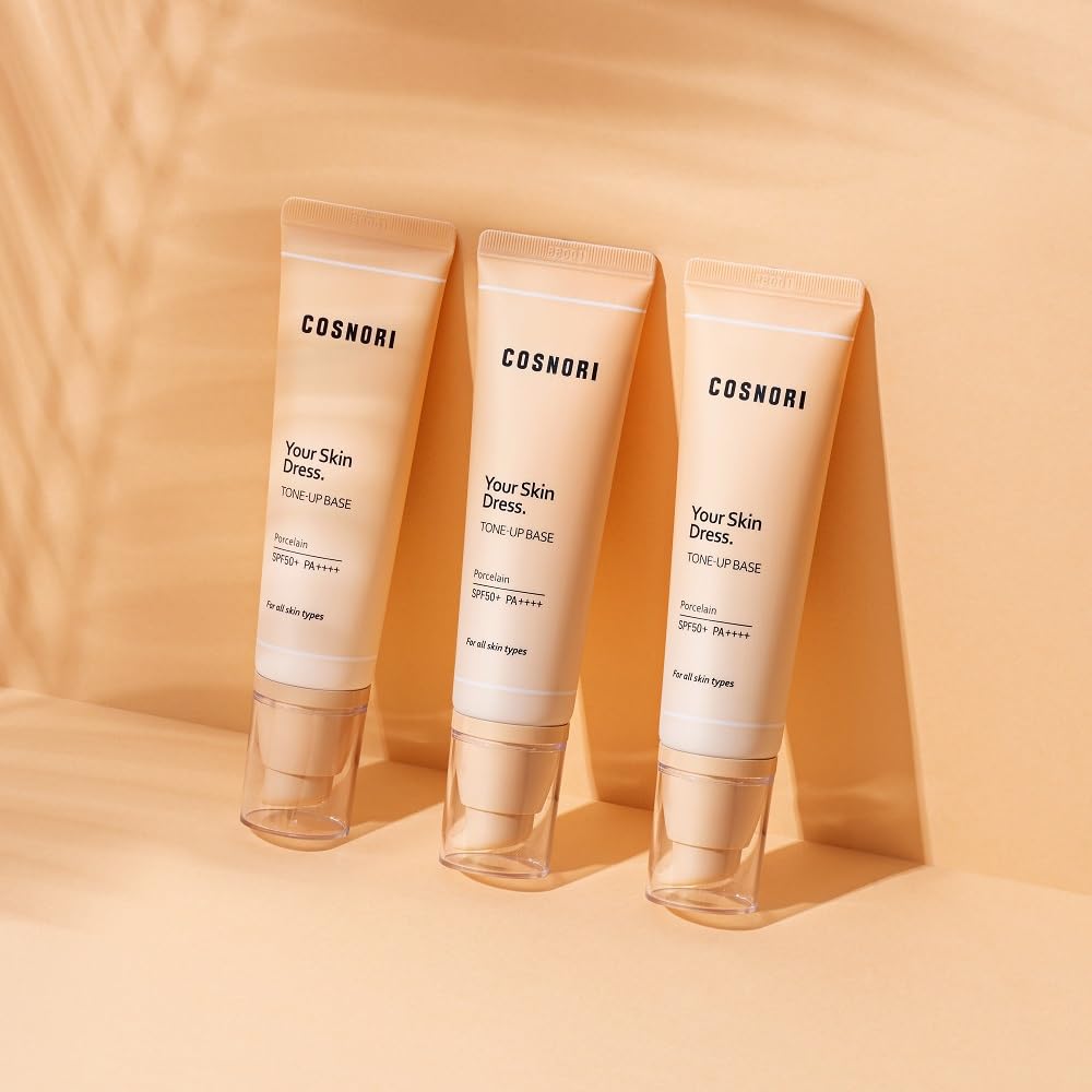 COSNORI Your Skin Dress Tone Up Base packaging with easy dispensing