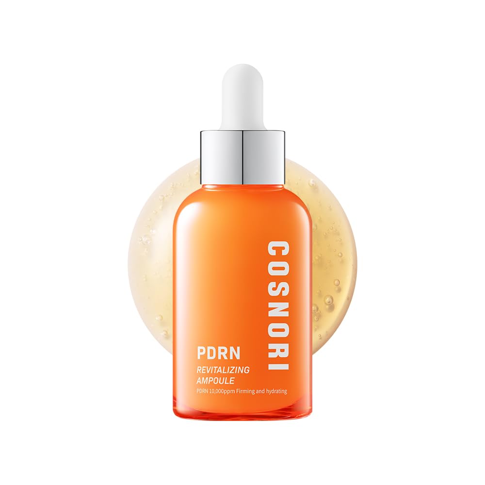 Cosnori PDRN Revitalizing Ampoule bottle showcases hydrating serum for resilient skin
