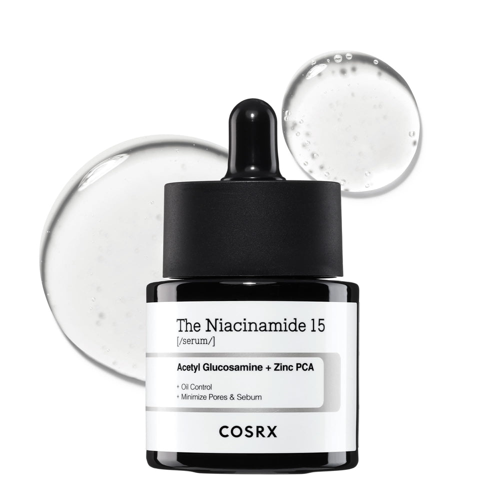 COSRX 15% Niacinamide serum bottle with pump for refined pores