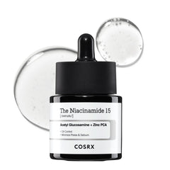 COSRX 15% Niacinamide serum bottle with pump for refined pores
