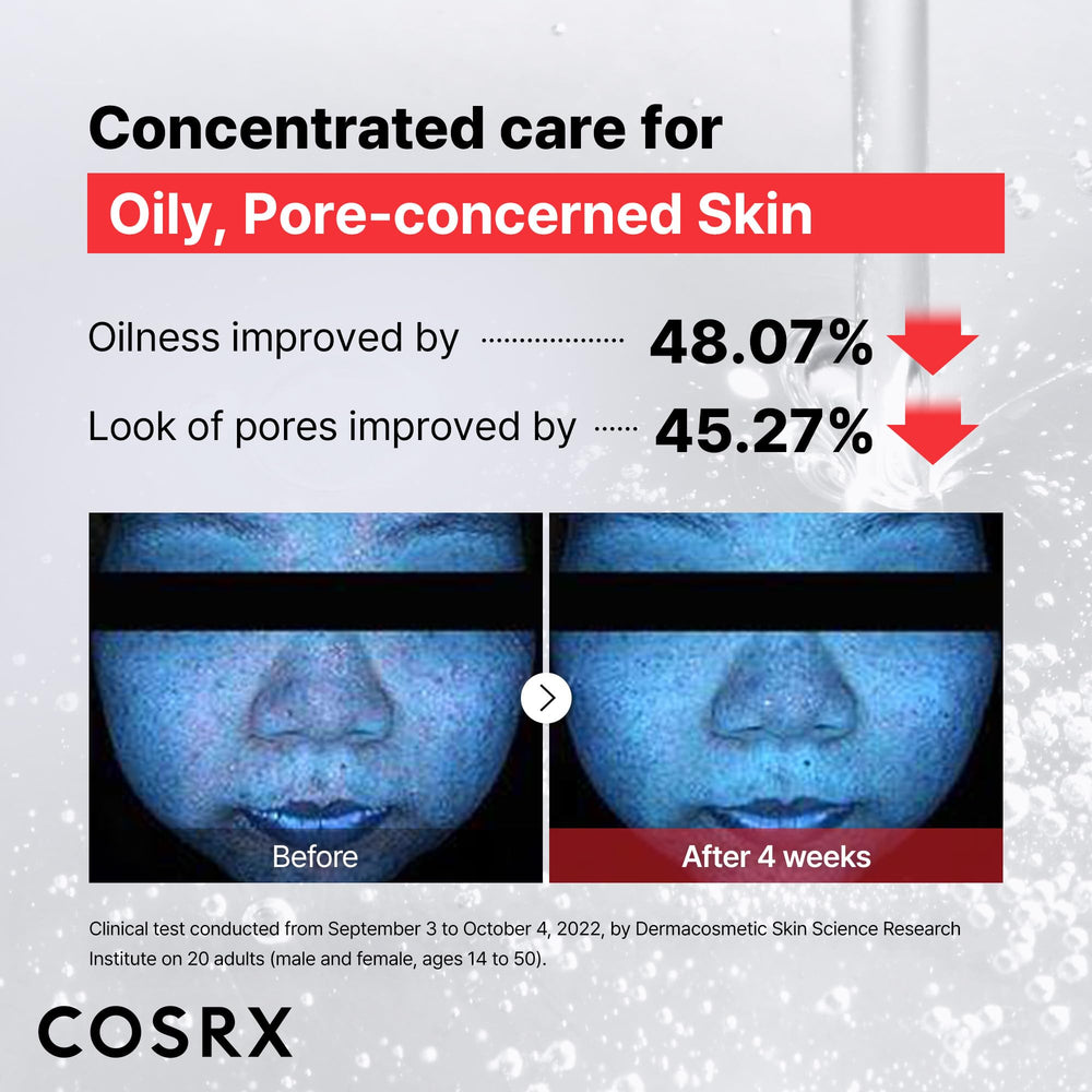 COSRX 2-3 drops application demonstrating lightweight texture